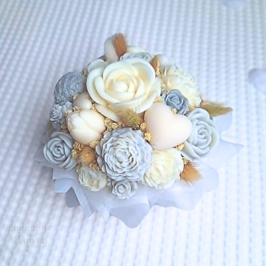 Bouquet Roses Pivoines - M