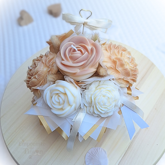 Bouquet Roses Pivoines - M