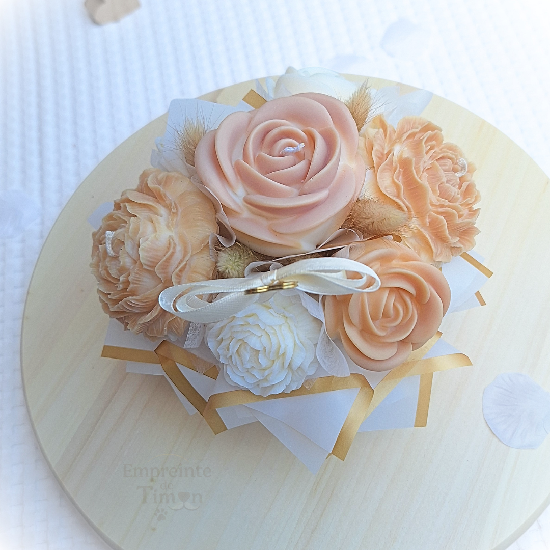 Bouquet Roses Pivoines - M